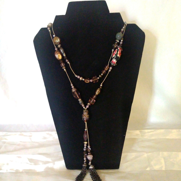 Long Beaded Necklace - Picture 1 of 5